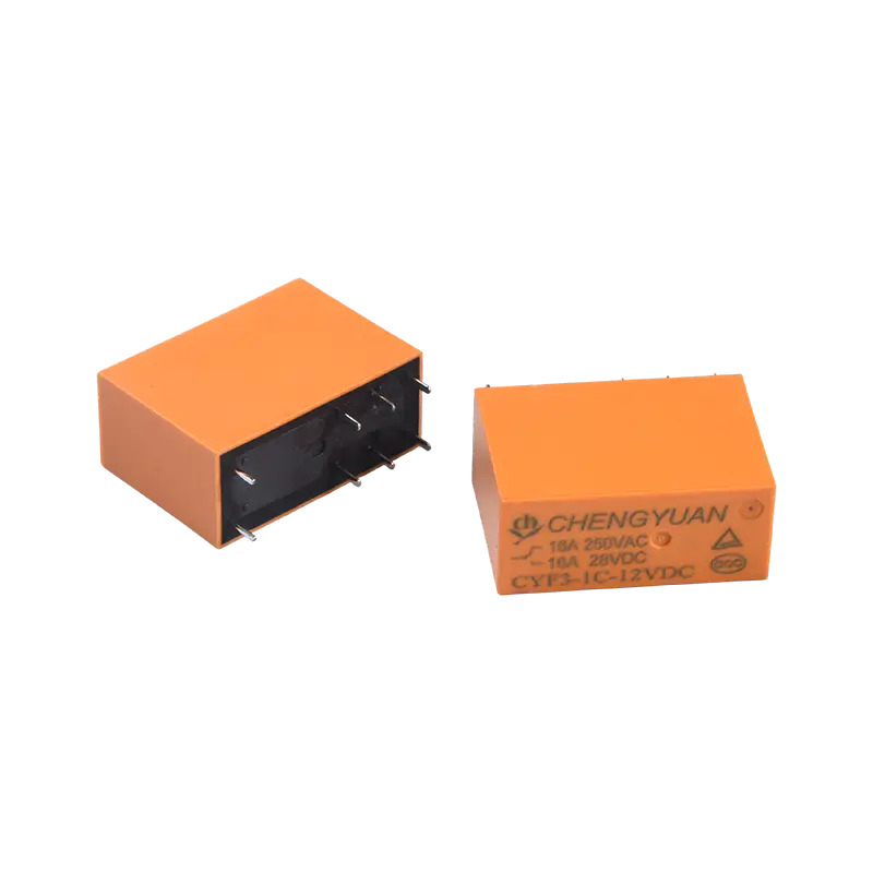 Relais CYF3, relais SPDT, JQX-14F, relais 16A 250VAC, relais PCB 8 broches 0.54W, relais de puissance 14F