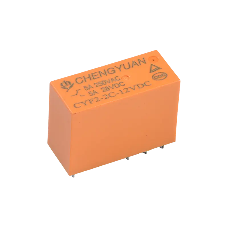 Relais CYF2, relais DPDT, JQX-14F, relais 5A 250VAC, relais 8A, relais PCB 8 broches 0.54W, relais de puissance 14F