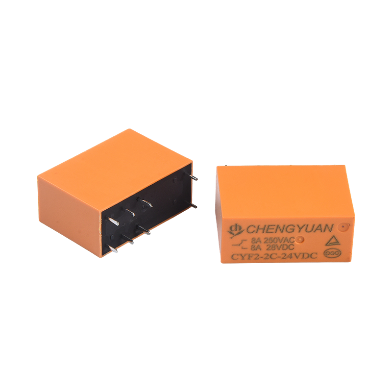 Relais CYF2, relais DPDT, JQX-14F, relais 5A 250VAC, relais 8A, relais PCB 8 broches 0.54W, relais de puissance 14F