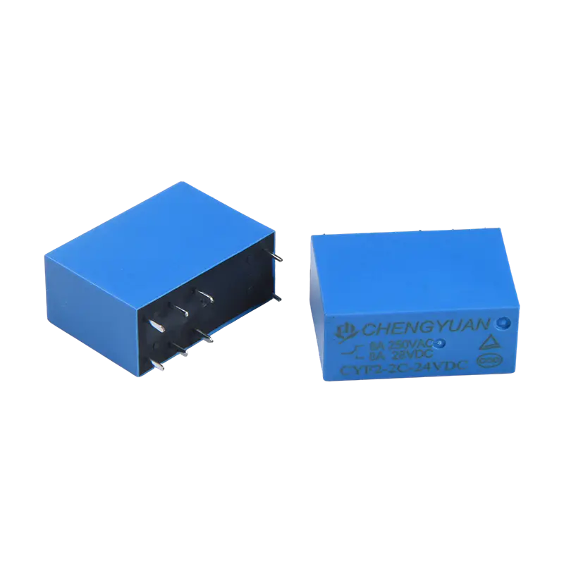 Relais CYF2, relais DPDT, JQX-14F, relais 5A 250VAC, relais 8A, relais PCB 8 broches 0.54W, relais de puissance 14F